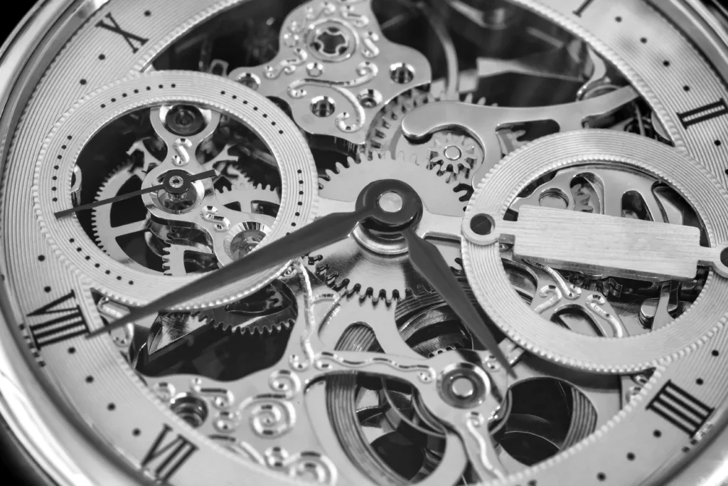 Meticulously swiss turned watch gears symbolizing precision CNC swiss turning