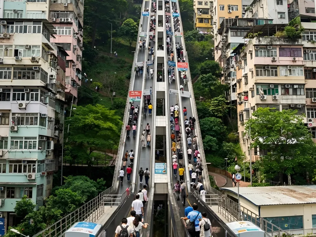 China escalator mountain travel