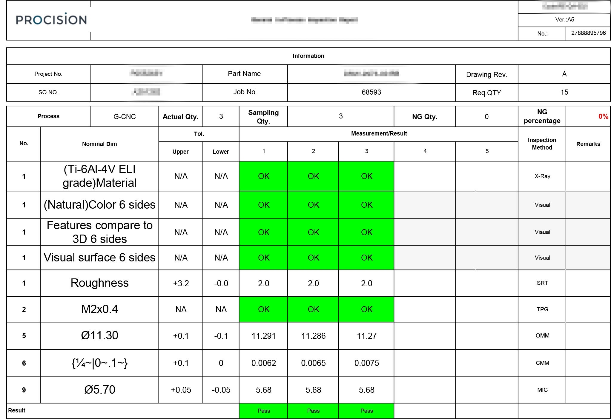 Quality Inspection Report