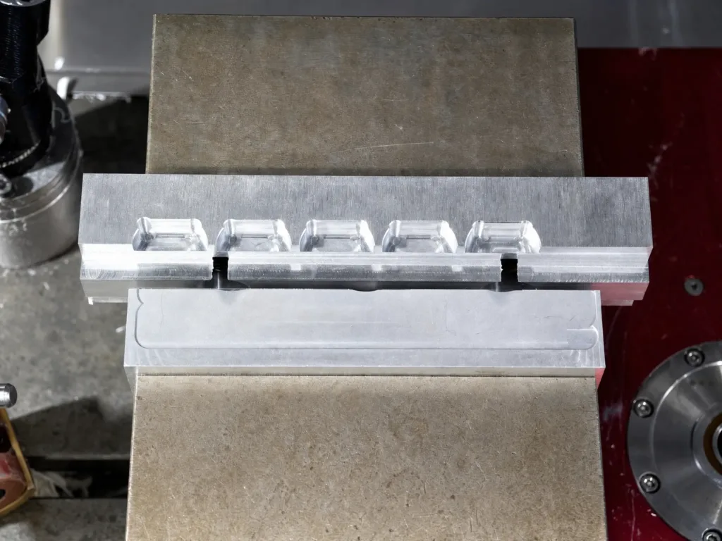 Custom CNC machining soft jaws designed for secure workpiece clamping