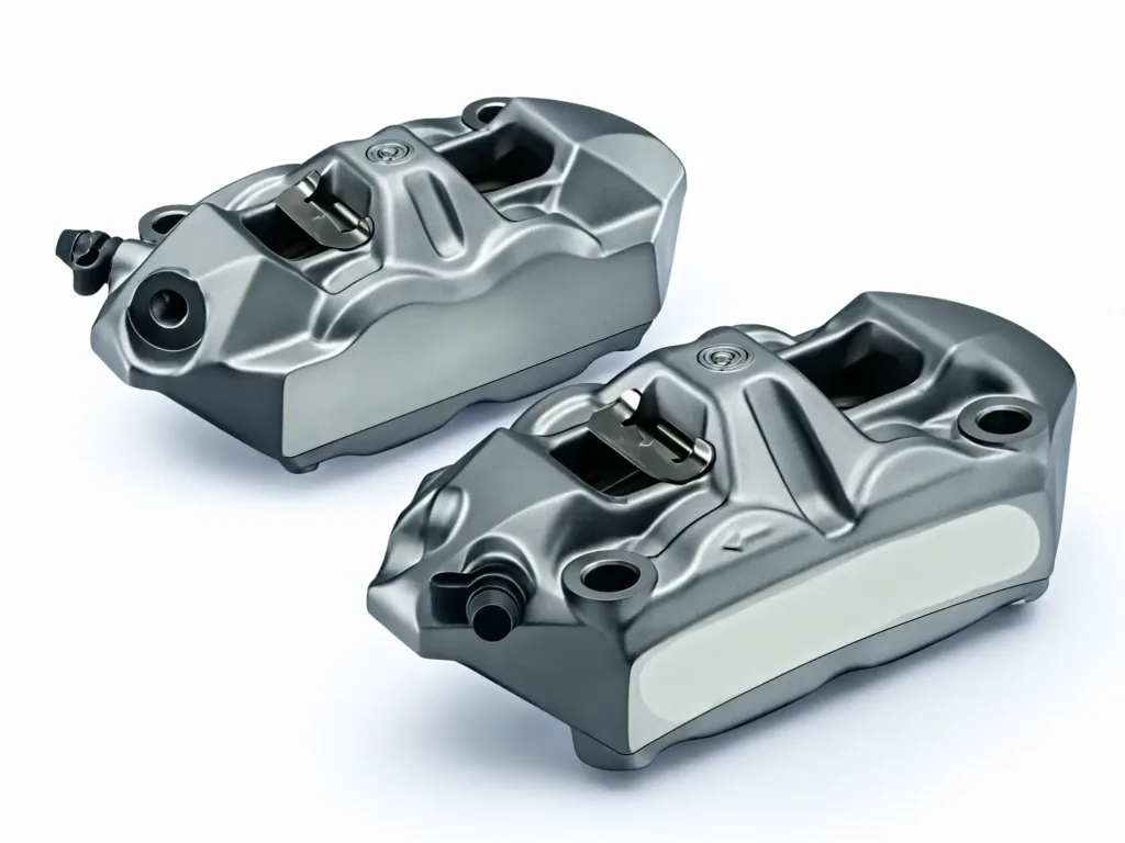 Monoblock brake calipers used for high-performance applications.