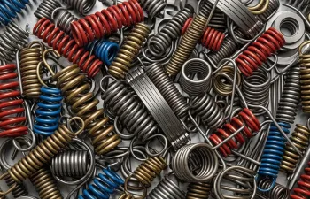 Precision mechanical springs in various sizes, materials, and finishes for industrial manufacturing.